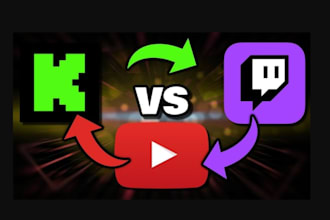 twitch promotion, kick youtube promotion with active chatters and live viewers