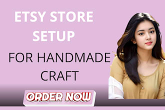 setup etsy store with christmas handmade crafts for holiday shoppers