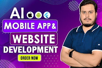 do ai mobile app, website development android ios app, ai developer, flutter app
