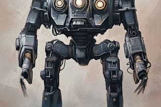 draw high quality robot,  concepts