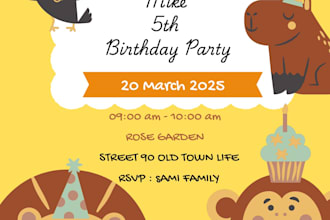 design custom birthday invitations