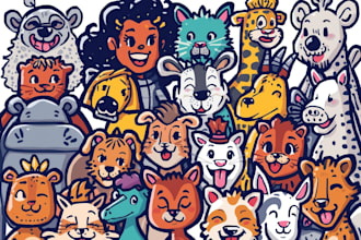 create costumized cartoon illustration