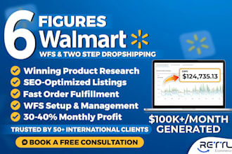 be your walmart 2 step dropshipping ,wfs virtual assistant