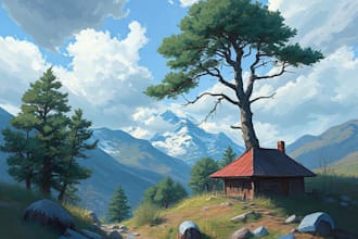 create oil painting, digital oil painting