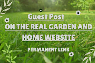 do a guest post on a gardening, home, or agriculture website