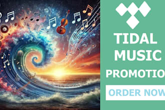 tidal music promotion, organic tidal promotion to attract USA UK music lovers