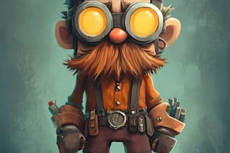 design unique 2d game characters, animations, and nfts