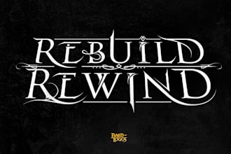design a creepy horror inspired logo