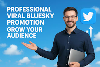 do professional viral bluesky promotion, bluesky account marketing grow audience