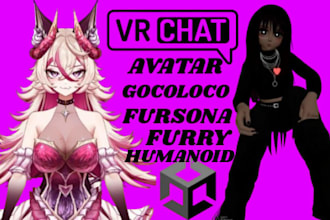edit, texture and retexture vrchat avatar 3d furry avatar convert fbx to vrm