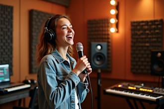 sing your pop, rock, metal song in english or spanish song, german