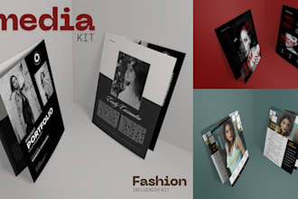 design a media kit, epk, for influencers, brands, or artists