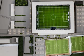 design 3d football stadium,game room design,3d modern pickle ball,sport facility