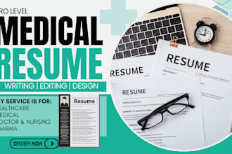 write and design healthcare resume, revise medical nursing resume writing, CV