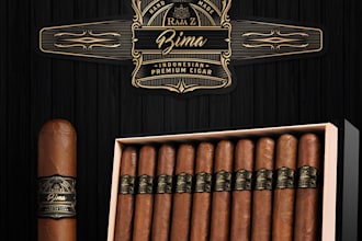do modern cigar, bands, label and cigar box logo design