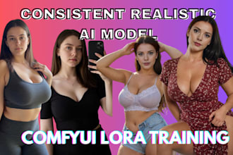 create ai influencer model nsfw flux lora model comfyui workflow for instagram