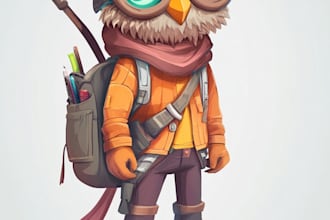 draw 2d game character or 2d game character