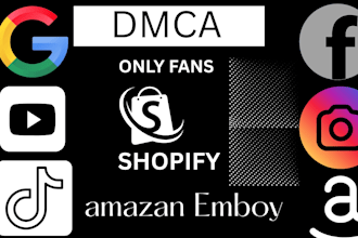 send dmca takedown notice to remove fb,tiktok instagram,reddit,google,x,youtube