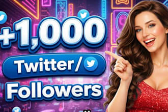 do organic promotion for twitter 1,000 followers