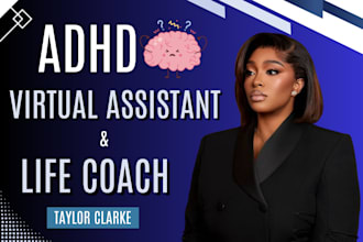 be your adhd coach and VA body double study buddy and accountability coach