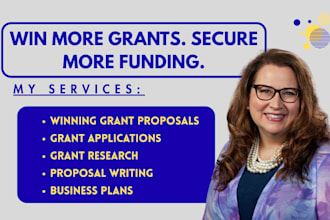 write winning grant proposal, grant research, apply for grants, business plan