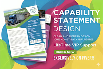 capability statement government capability statement design
