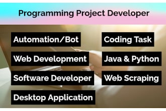 code python bot java bot script c sql database coding project developer