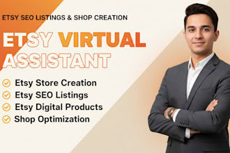 etsy store creation, etsy seo listing and upload etsy digital products