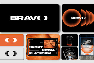 design unique brand identity, custom branding, and complete brand kit