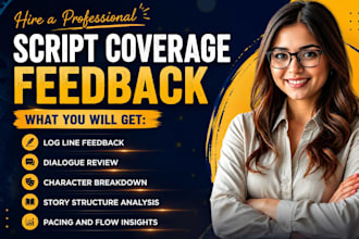 provide professional script coverage and detailed feedback for your screenplay