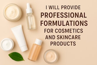 provide formulations for cosmetics and skin care products