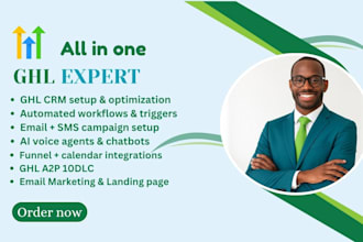 setup ghl automation ghl crm email ghl sms gohighlevel funnel