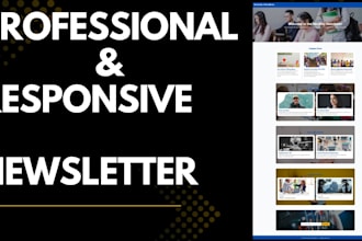 design a professional and responsive newsletter