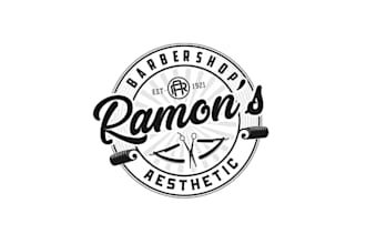 design barber shop salon logo with unlimited revision