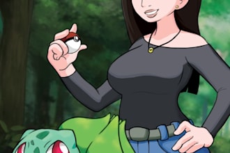 draw you a custom tcg pokemon card