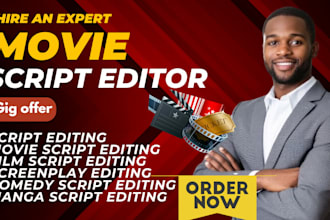 edit, movie script, film script, screenplay, and manga script