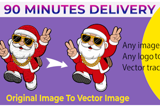 convert any image to vector in 90 minutes, fast, professionally