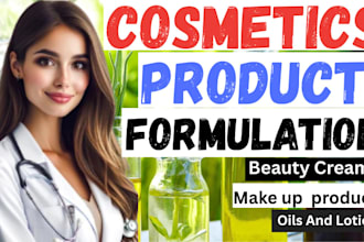 formulate cosmetics, lotions, beauty creams or makeup products as a pharmacist