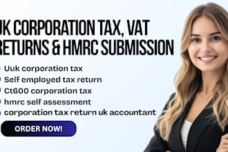 handle UK corporation tax, vat returns, and hmrc submissions professionally