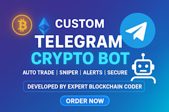 develop a powerful telegram crypto trading bot with full automation