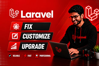 fix, customize, and upgrade your laravel website or app