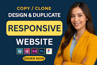 design redesign copy clone website, wordpress website