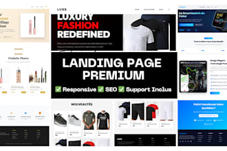 create a custom high converting landing page with modern design