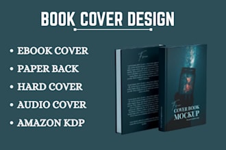 design book cover design, ebook cover, amazon kdp book cover