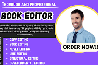 edit romance novel, proofread and format urban fantasy, horror novel editor
