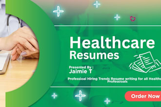write resume, CV for IT, healthcare, nursing, project management