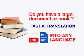 translate large documents and books with ai precision