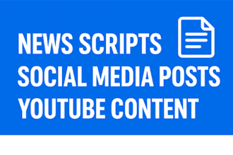 write professional news and social media content
