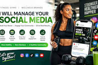 manage social media for fitness gyms and wellness brands