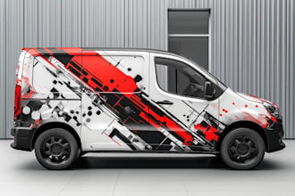 design professional vehicle wrap, car wrap, van wrap design